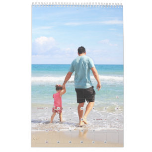 Calendário de Fotografias da Página de solteiro