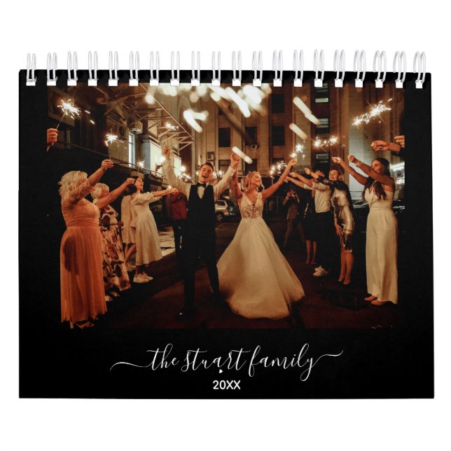 Calendário de Fotografias de Casamento Familiar (Capa)