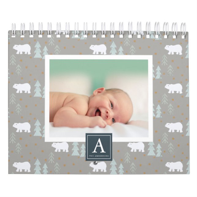 Calendário de Fotografias de Fundo Sazonal do Urso (Capa)