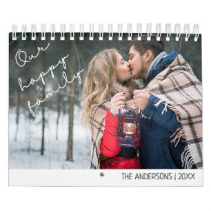 Calendário de Fotografias Personalizadas da Famí