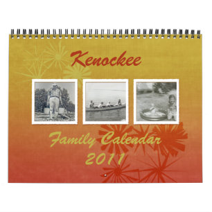 Calendário de Fotografias Personalizadas da Famíli