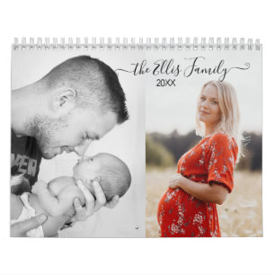 Calendário de Fotografias Personalizadas de Texto