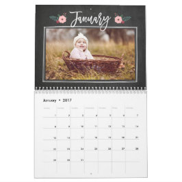 Calendário de Fotografias Personalizadas do Quadro