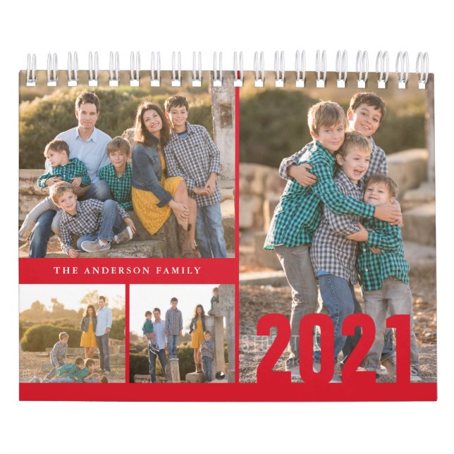Calendário de Fotografias Personalizado 2021 Crie  (Capa)