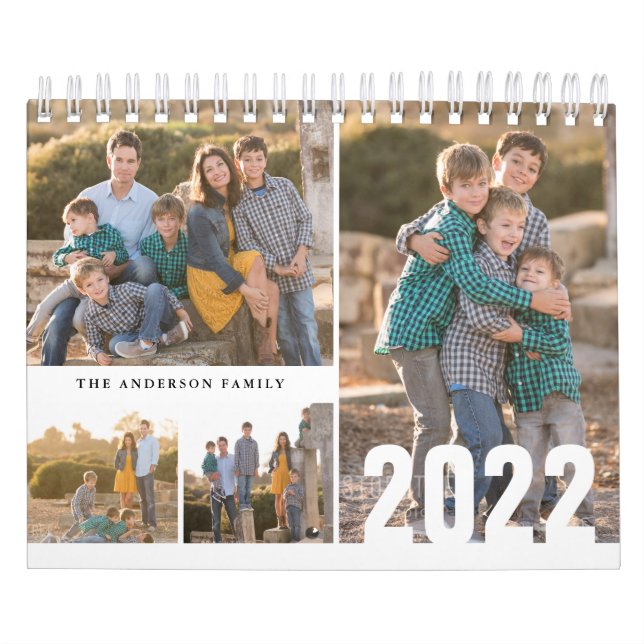 Calendário de Fotografias Personalizado 2022 Crie  (Capa)