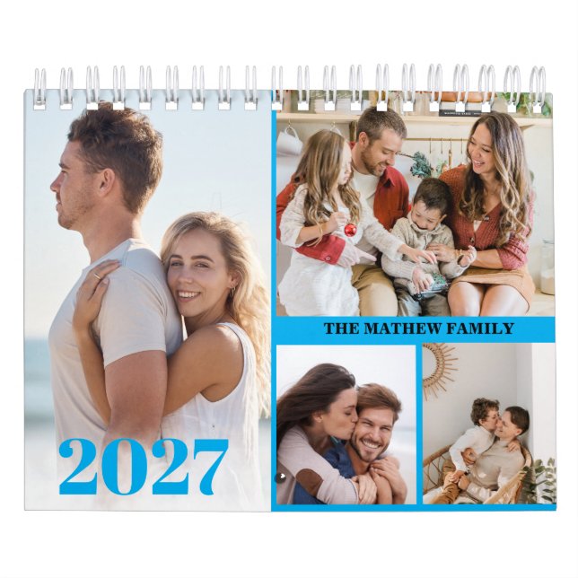 Calendário de Fotografias Personalizado 2027 Crie  (Capa)