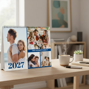 Calendário de Fotografias Personalizado 2027 Crie 