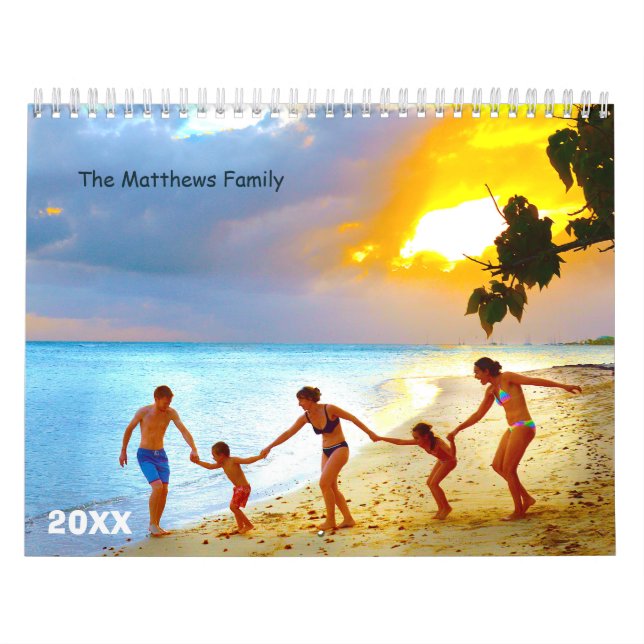Calendário de Fotografias Personalizado | Texto do (Capa)
