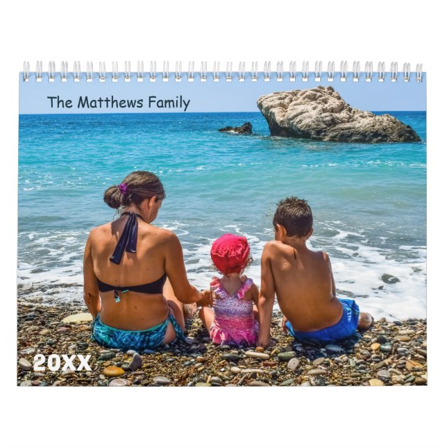Calendário de Fotografias Personalizado | Texto do (Capa)