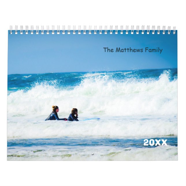 Calendário de Fotografias Personalizado | Texto do (Capa)