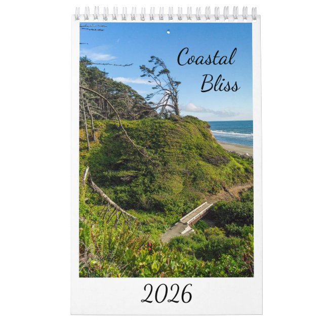 Calendário de Fotos Coastal Bliss (Capa)