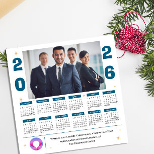 Calendário de fotos corporativo Logotipo da empres