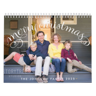 Calendário de Fotos da Família 2025 Feliz Natal