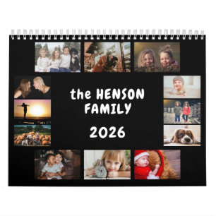 Calendário de Fotos da Família 2026 Mensal 12 Foto