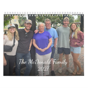Calendário de fotos da família 2027