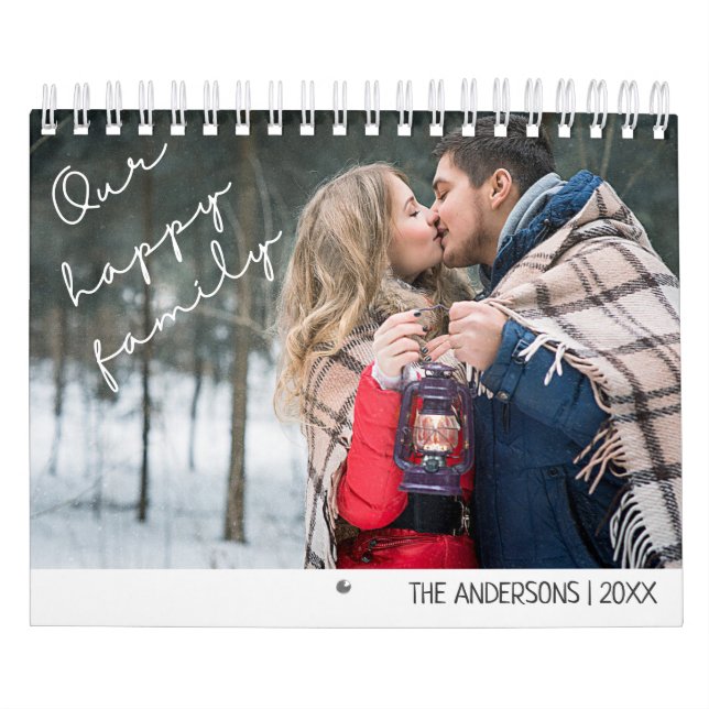 Calendário de Fotos da Família Minimalista 2024 (Capa)