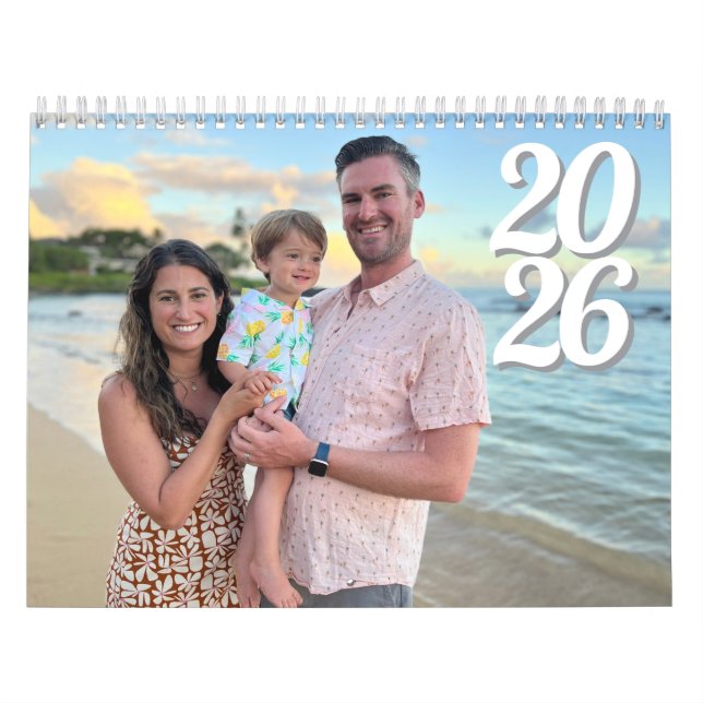 Calendário de Fotos da Família Personalizada 2026 (Capa)