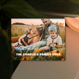 Calendário de Fotos da Família Personalizada Moder