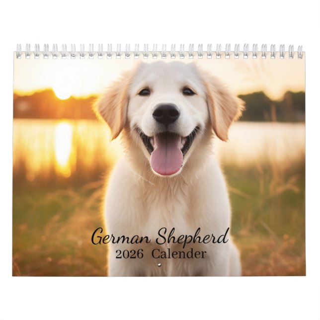 Calendário de Fotos de Cachorro Engraçado Personal (Capa)