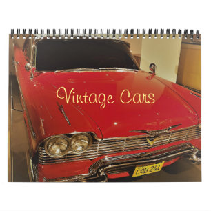 calendário de fotos de carros vintage