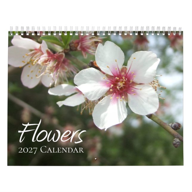 Calendário de Fotos de Flores 2026 (Capa)