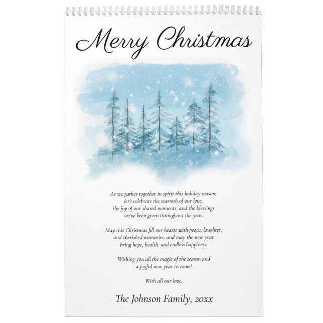 Calendário de Fotos de Natal Feliz (Capa)