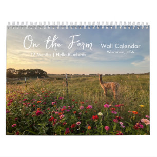Calendário de Fotos de Vida no Campo Na Fazenda