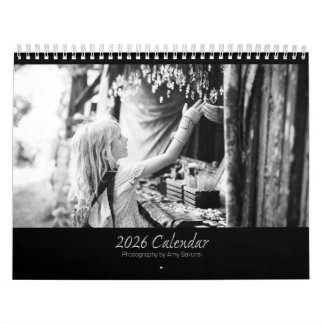Calendário de Fotos Monocromáticas de Amy 2026