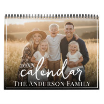 Calendário de Fotos Personalizadas da Família 2027