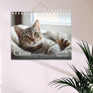 Calendário de Fotos Personalizadas de Gatos