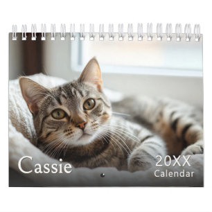 Calendário de Fotos Personalizadas de Gatos