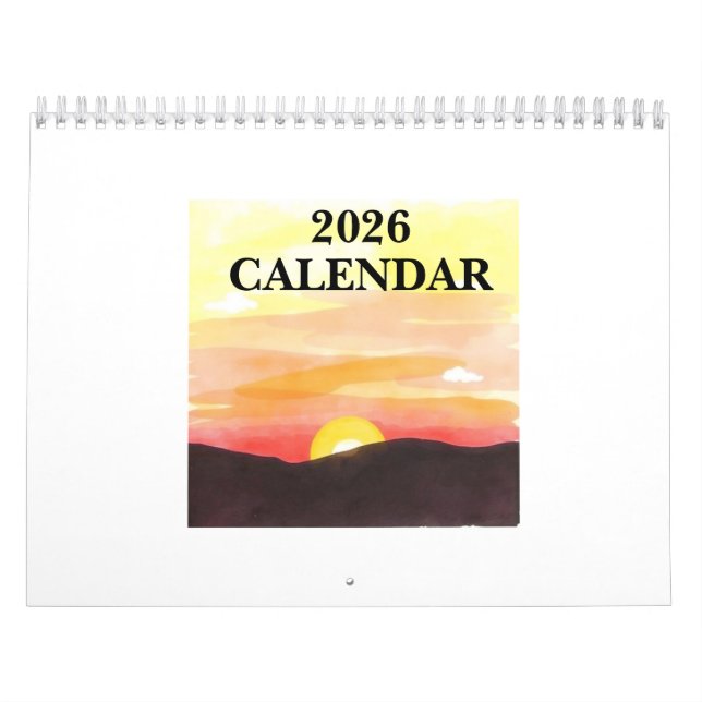 Calendário de Fotos Personalizado 2026 (Capa)