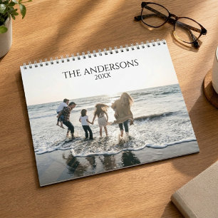 Calendário de Fotos Personalizado 2026 Texto Per