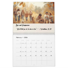 Calendário de Fotos Personalizado com Versículos d
