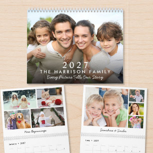 Calendário de Fotos Personalizado da Família 2027