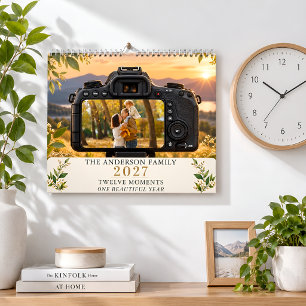 Calendário de Fotos Personalizado da Família 2027