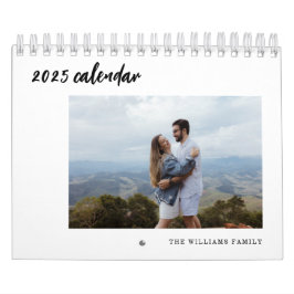 Calendário de Fotos Personalizado Mínimo Básico co