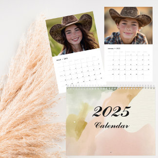 Calendário de Fotos Personalizável de 12 meses par