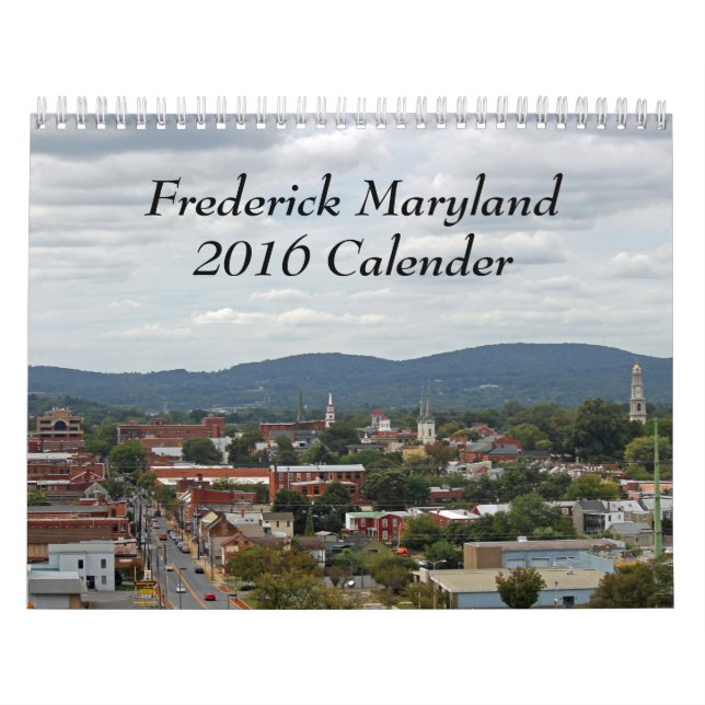 Calendário de Frederick Maryland 2016 (Capa)