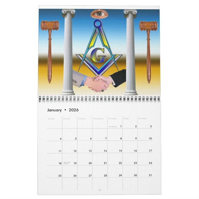 Calendário de Freemasons (Jan 2026)