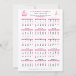 Calendário de Friso de 15 Meses para Sensibilizaçã