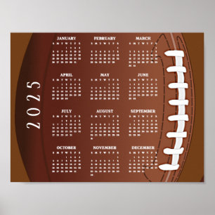 Calendário de Futebol 2025 Poster