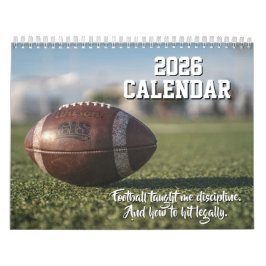 Calendário de Futebol Esportivo Jogador Fã Treinad