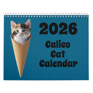 Calendário de Gato Calico