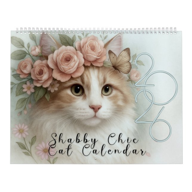 Calendário de Gato de chique 2026 (Capa)