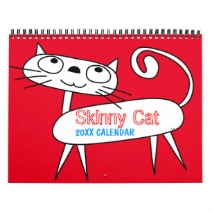 Calendário de Gato Magra