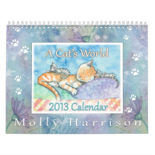 Calendário de Gatos 2013 por Molly Harrison