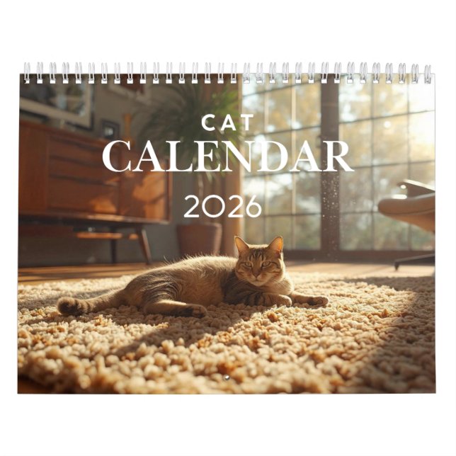 Calendário de Gatos 2026 | Calendário de Parede de (Capa)