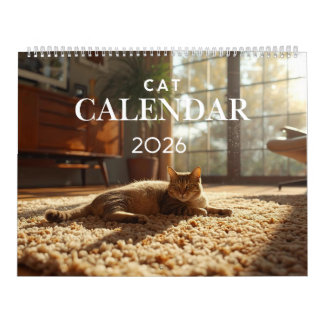Calendário de Gatos 2026 | Calendário de Parede de