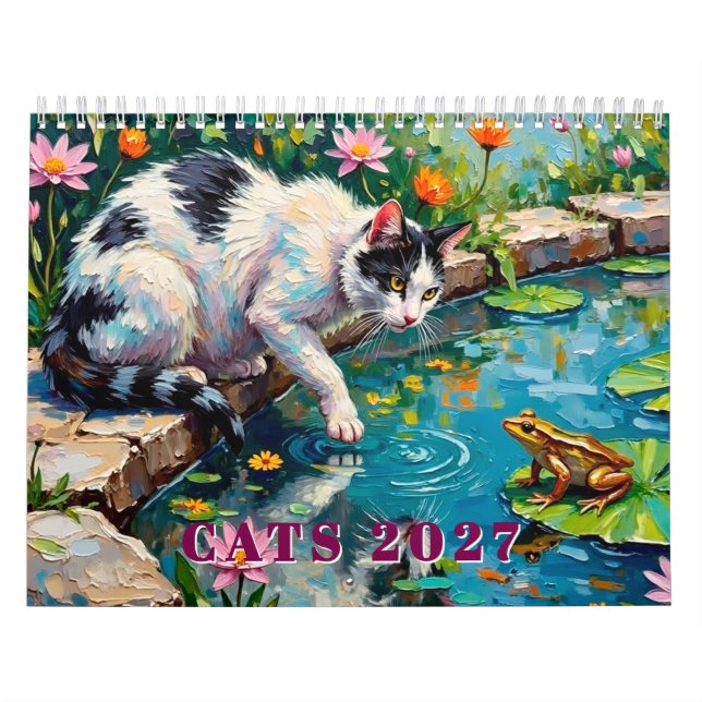 Calendário de Gatos 2027 (Capa)